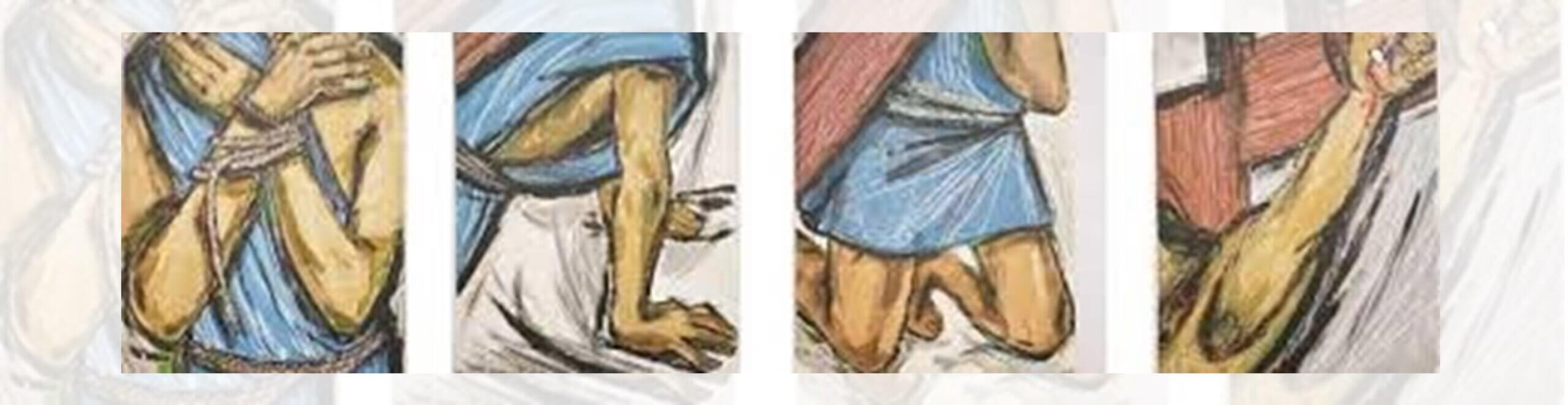 Every Wednesday of Lent a new Scribbles will arrive in your inbox with a different character from WITNESSES ON THE WAY